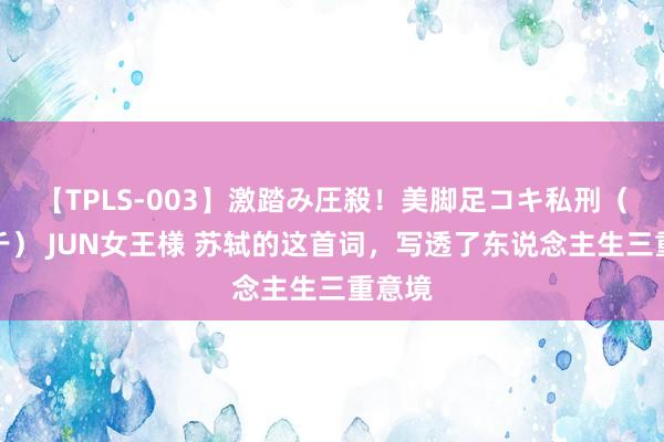 【TPLS-003】激踏み圧殺！美脚足コキ私刑（リンチ） JUN女王様 苏轼的这首词，写透了东说念主生三重意境